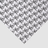 スカルブラック&ホワイトホラーギフトラップティッシュペーパー 薄葉紙 (詳細)