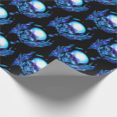 スカルブルーカメレオン ラッピングペーパー (角)