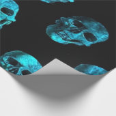 スカルブルー2 ラッピングペーパー (角)