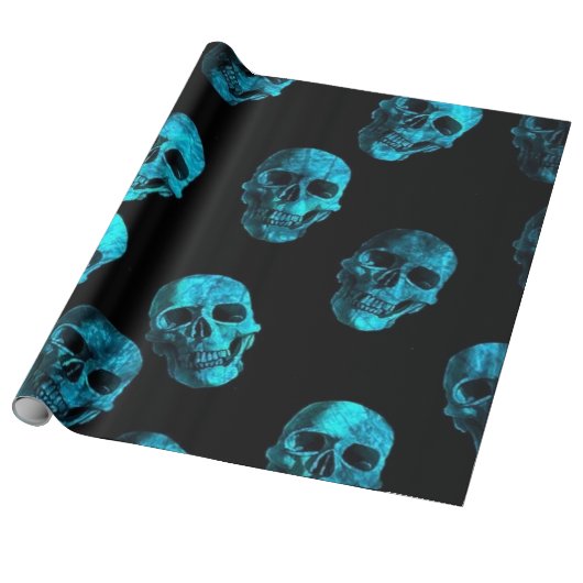 スカルブルー2 ラッピングペーパー (アンロールド)