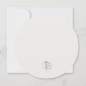 スカルプコンテンポラリート白結婚式招待状 (裏面)