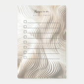 スカルプトされたアイボリーをリストに流す ポストイット (正面)