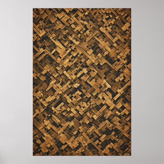 スカルプトジオメトリ：テクスチャ抽象芸術合成 ポスター (正面)