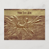 スカルプトデイジーフローラカスタマイズ可能はがき ポストカード (正面)