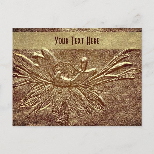スカルプトデイジーフローラカスタマイズ可能はがき ポストカード (正面)