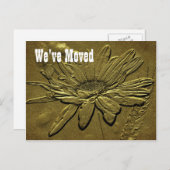 スカルプトデイジー新しい住所フローラはがき 案内ポストカード (正面/裏面)