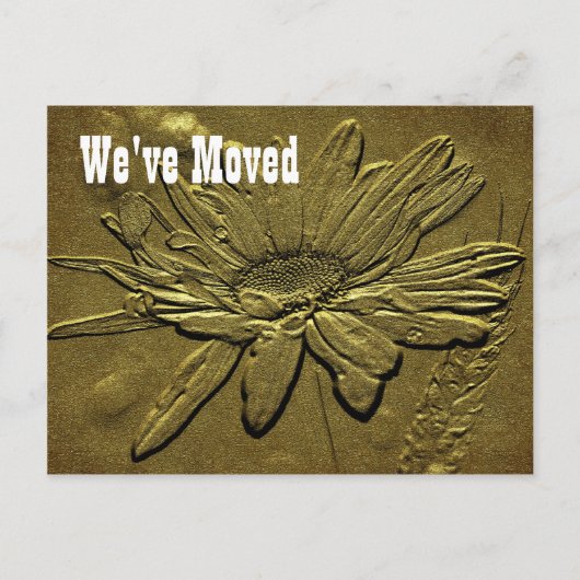 スカルプトデイジー新しい住所フローラはがき 案内ポストカード (正面)
