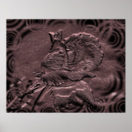 スカルプトローズブドフローラプリント ポスター