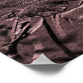 スカルプトローズブドフローラプリント ポスター (角)