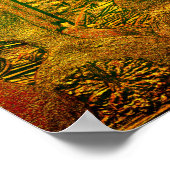 スカルプト秋グルズコーンクア自然アート ポスター (角)