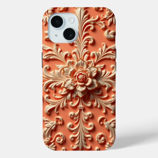スカルプト開花iPhone / iPadケース Case-Mate iPhoneケース (裏面)