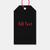 スカルヘッドギフトラベル ギフトタグ (裏面)