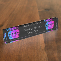 スカルヘッドゴシックピンクブルーパープルブラックポップ・アートのアート