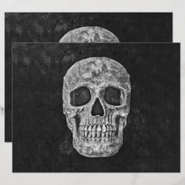 スカルヘッド白黒ゴシックグランジ