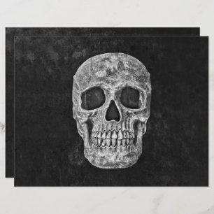 スカルヘッド白黒ゴシックグランジ