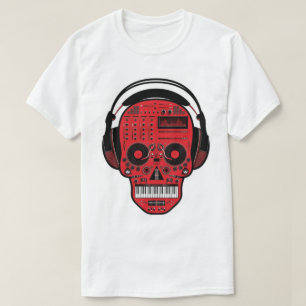 スカルヘッドDJの生産者のTシャツ Tシャツ