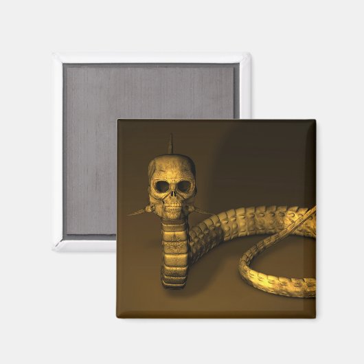 スカルヘビ マグネット (正面/裏面)