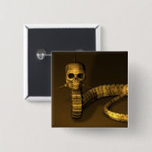 スカルヘビ 缶バッジ (正面&裏面)