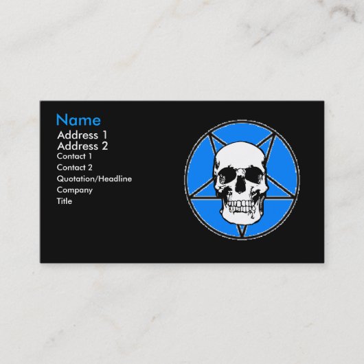 スカルペンティグラムプロファイルカード 名刺 (正面)