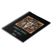 スカルホーン砂漠。ハリス・ウォルズ。ブラック ノートブック (左側)