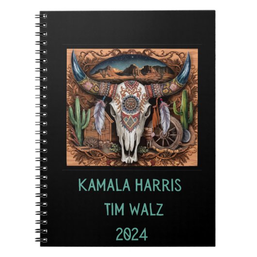 スカルホーン砂漠。ハリス・ウォルズ。ブラック ノートブック (正面)