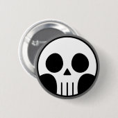 スカルボタン 缶バッジ (正面&裏面)