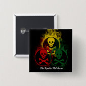 スカルボタン 缶バッジ (正面&裏面)