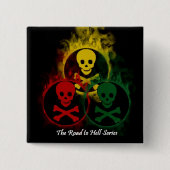 スカルボタン 缶バッジ (正面)