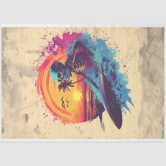 スカルボーンサーフライダーデクページ 薄葉紙 (正面)