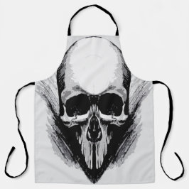 スカルポスターベクトル エプロン