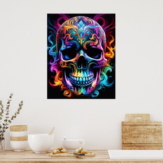 スカルポスター ポスター (キッチン)