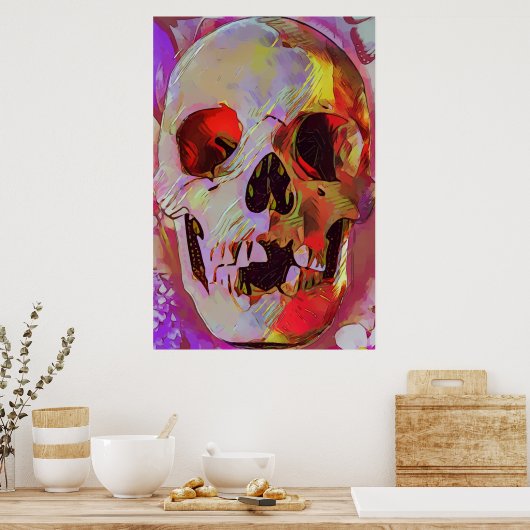 スカルポスター ポスター (キッチン)