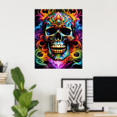 スカルポスター ポスター (ホームオフィス)