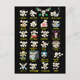 スカルポストカード ポストカード