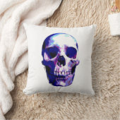 スカルポップ・アートのアートイラストレーション クッション (ブランケット)