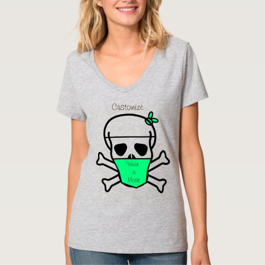 スカルマスクの着用サンダー_Cove Tシャツ (正面)
