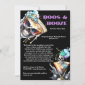 スカルマルティーニホラー幸せな時間ゴシックハロウィーン 招待状 (正面)