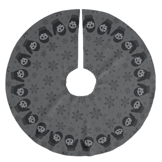 スカルミトン ブラッシュドポリエステルツリースカート (正面)