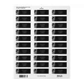 スカルムービングゴシッククール白黒タトゥーショップ ラベル (フルシート)