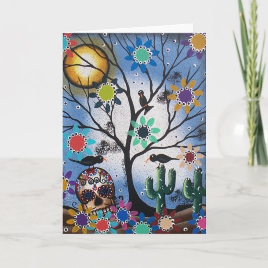 、スカルメキシコ、死んだののロリ地方Everett_日DODまでに カード (正面)