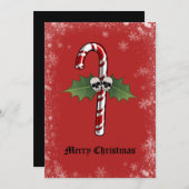 スカルメリークリスマスホリデーカード シーズンカード (正面/裏面)