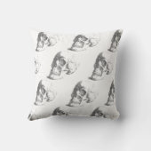 スカルモノグラム装飾用クッション クッション (裏面)