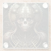 スカルモンスタースケルトンホラー ガラスコースター (裏面)