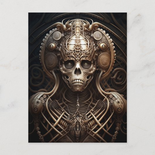 スカルモンスタースケルトンホラー ポストカード (正面)
