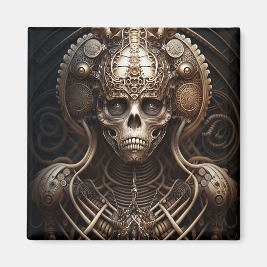 スカルモンスタースケルトンホラー マグネット (正面)