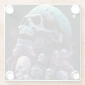 スカルモンスターズホラーアート ガラスコースター (裏面)