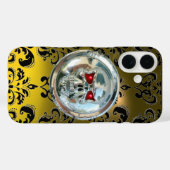 スカルライダースダマスジェムイエロトパーズ Case-Mate iPhoneケース (裏面 (横))