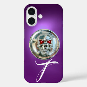 スカルライダースモノグラムパープル iPhone 16ケース