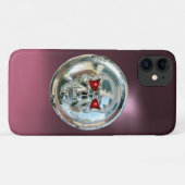 スカルライダースモノグラムパープル Case-Mate iPhoneケース (裏面(横))