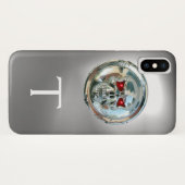 スカルライダースモノグラムホワイト Case-Mate iPhoneケース (裏面(横))